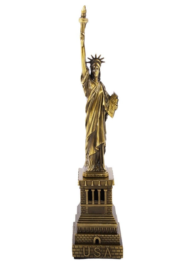FUNHOKO Statue of Liberty America 12.5 Inches Metal Model Souvenir Home Decor Gift Copper Tint for Friends,New York City Party Supplies (32 cm) - Image 1